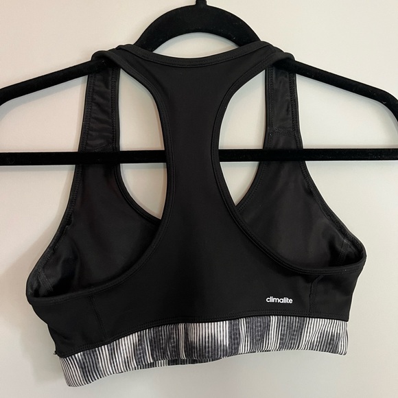 Adidas Sports Bra - Black & White - Small - Picture 3 of 3